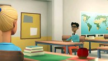 Teacher is teaching ABCD to Student || Child Nursery Rhyme 3D Videos