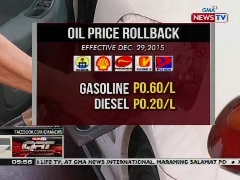 QRT: Oil price rollback, ipatutupad