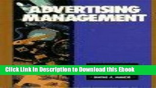 [PDF] Download Advertising Management (5th Edition) Online Ebook