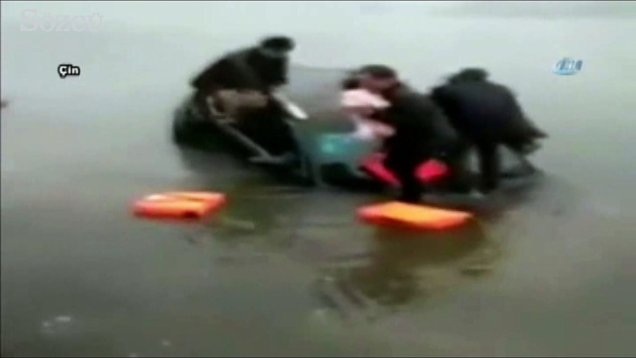 Denize uçan araçta can pazarı: Bebek kıyıya fırlatıldı