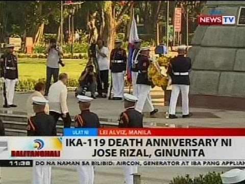 BT: Ika-119 death anniversary ni Jose Rizal, ginunita