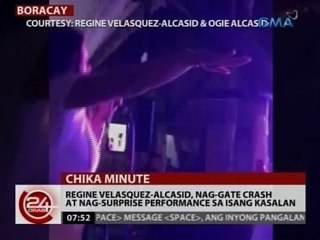 24 Oras: Regine Velasquez-Alcasid, nag-gate crash at nag-surprise performance sa isang kasalan