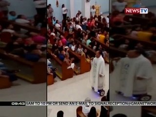 SONA: Paring nag-hoverboard sa loob ng simbahan na naging viral sa internet, humingi ng paumanhin