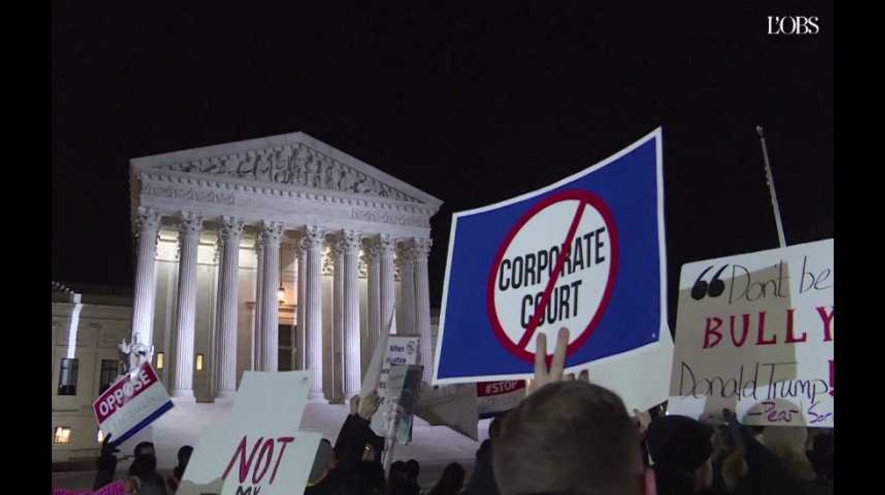 Manifestation après la nomination de Neil Gorsuch à la Cour suprême américaine