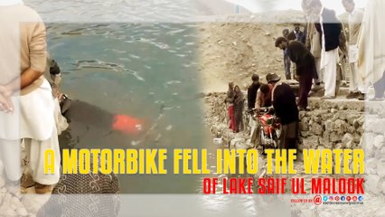 A Motorbike Fell Into The Cold Water Of Lake Saif ul Malook