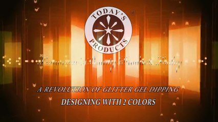 GLITTER DIPPING WITH 2-COLOR-SPLIT-CENTER