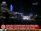 UB: Kapuso Countdown to 2016, dinagsa ng mga tao sa kabila ng ulan