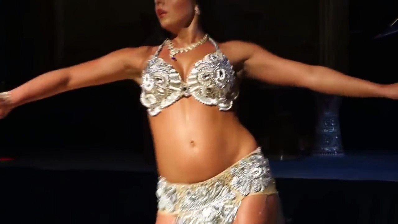 Alla Kushnir dancing to Shik Shak Shok at the Gate , Encino , California