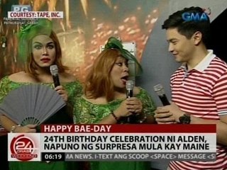 24Oras: 24th birthday celebration ni Alden, napuno ng surpresa mula kay Maine