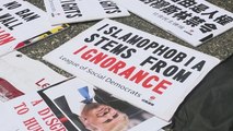 Protesta en Hong Kong contra el veto de Trump a los inmigrantes musulmanes
