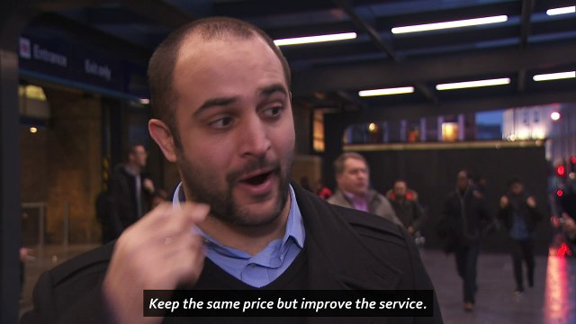Passengers give their opinion on rail fares