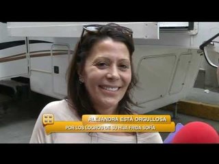 Ale Guzmán en la grabación de Primera Fila