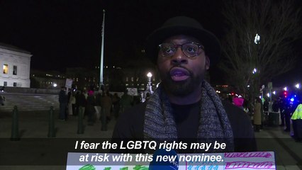 Protests erupt over Trump's conservative Supreme Court pick