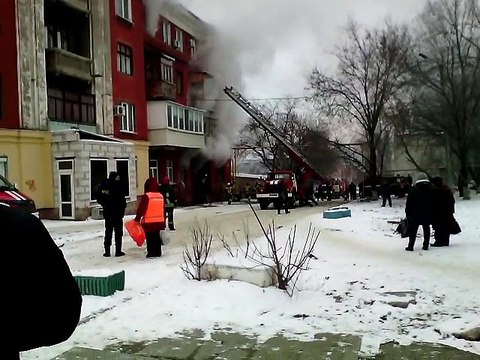 Луганск. Взрыв газа 01.02.2017 9-00