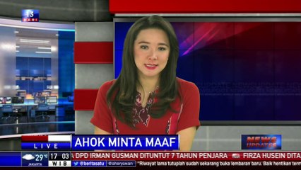 Ahok Minta Maaf Soal Ma’ruf Amin