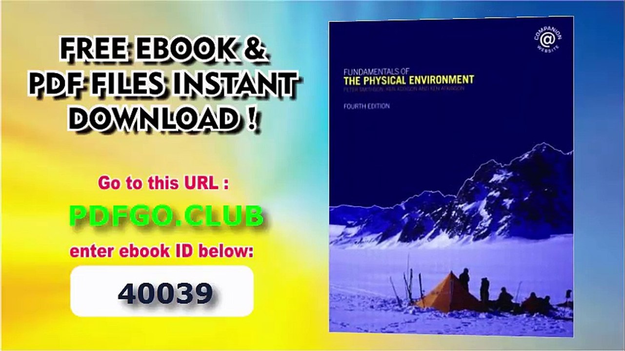 Fundamentals of the Physical Environment_ Fourth Edition