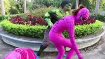Anna Pink Spidergirl Dance Prank! w/ Spider-Man Finds a Magic Remote Control ! Superheroes Fun IRL