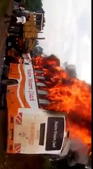 Modern western coach on fire God dont let this happen again