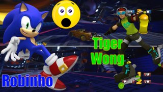 Sonic & SEGA All-Stars Racing _ Tiger Wong (Beat) Vs Robinho (Sonic)