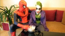 Spiderman, Frozen Elsa Poo Colored Balls vs Joker - Fun Superheroes Movie In Real Life