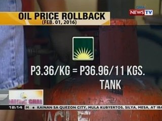 BT: LPG price rollback, ipatutupad