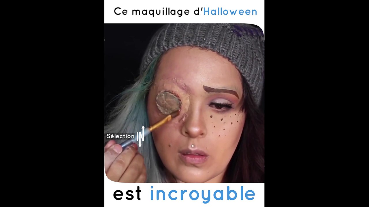 Un maquillage d'halloween très réussi