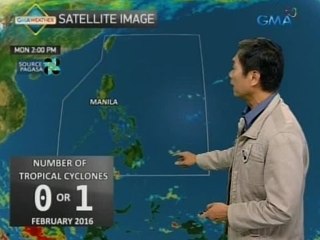 24 Oras: Weather update as of 7:15 p.m. ( February 01, 2016)