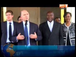 Audience du président Ouattara accordée aux ministres français de l'économie et du developpement