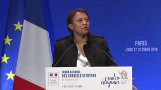 Hélène Geoffroy, discours d'ouverture - Forum national des conseils citoyens - 27/10/2016