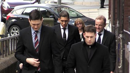 Roberto Firmino Arriving At Court To Answer The Charge Of Drink Driving