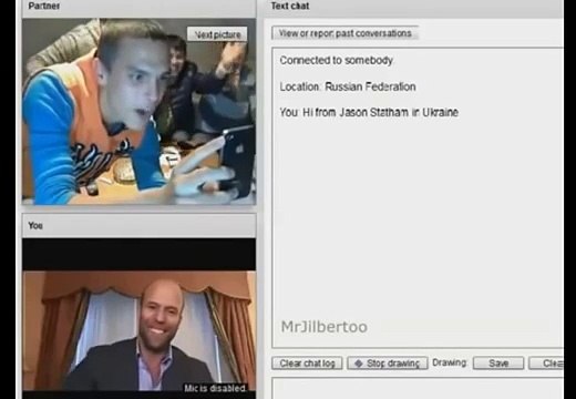 Джейсон Стетхэм в видео чат рулетке