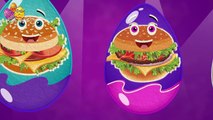 Burger Surprise Egg |Surprise Eggs Finger Family| Surprise Eggs Toys Burger