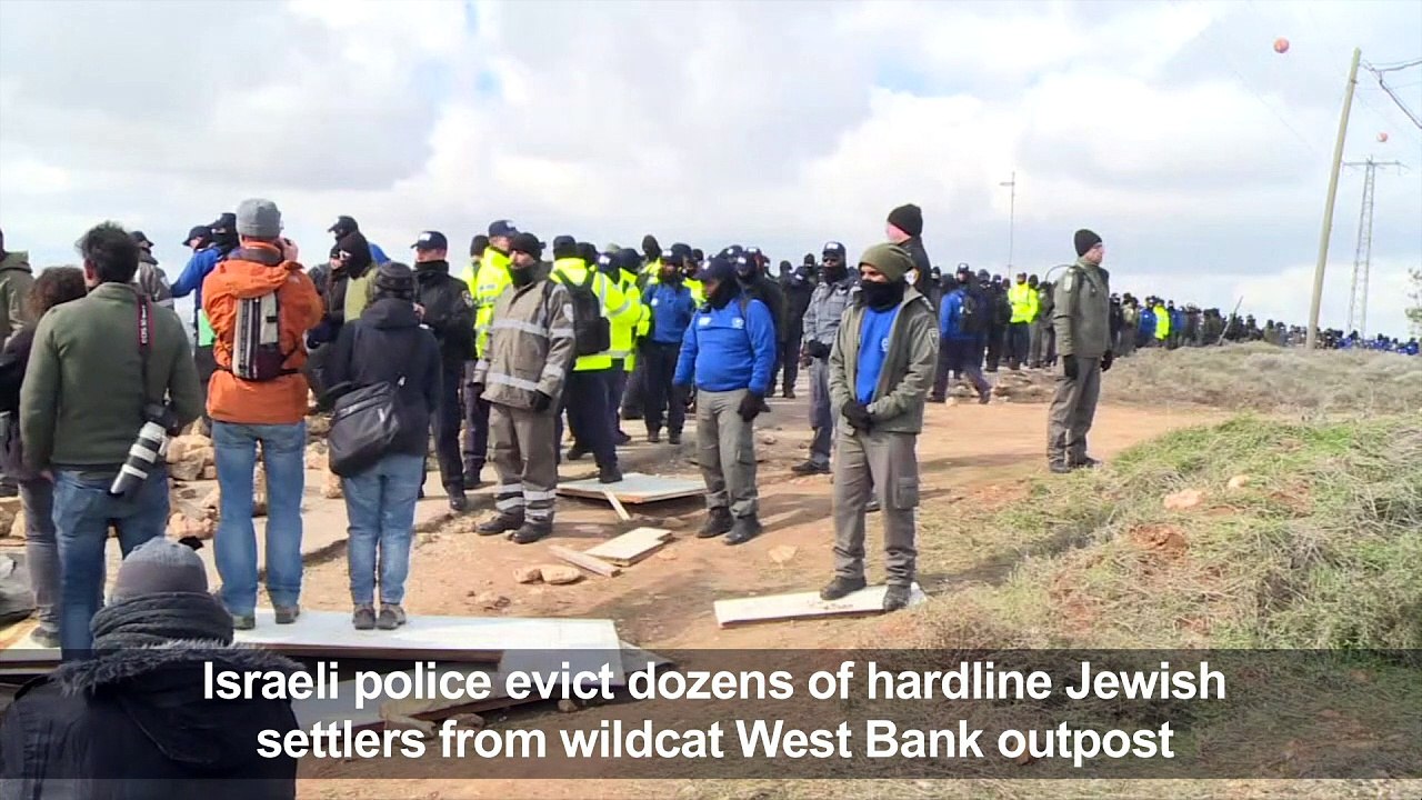 Israel evicts settlers from West Bank outpost