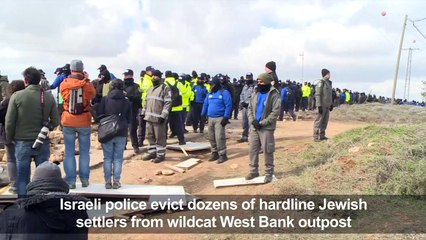 Israel evicts settlers from West Bank outpost