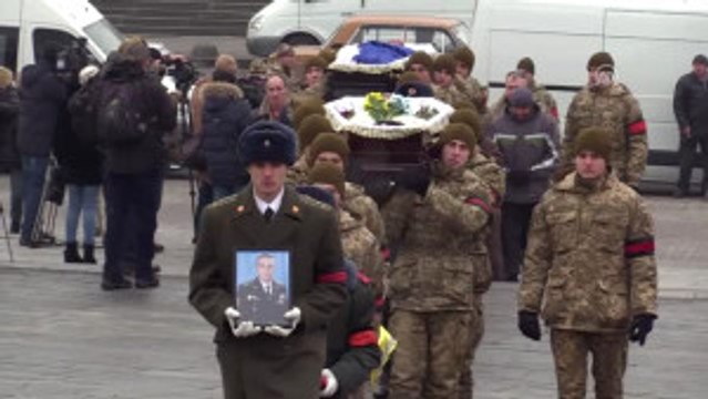 Ukrayna'nın Doğusundaki Kriz - Hayatını Kaybeden Askerler Için Cenaze Töreni Düzenlendi