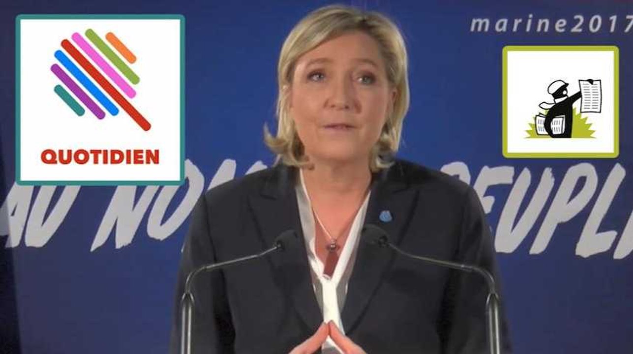 Mediapart et "Quotidien" privés du lancement de campagne de Marine Le Pen