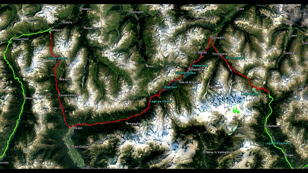 22.08.2016 Teil 4: Bernina, Maloja, Splügen