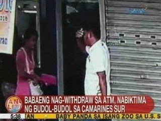 UB: Babaeng nag-withdraw sa ATM, nabiktima ng Budol-Budol sa CamSur