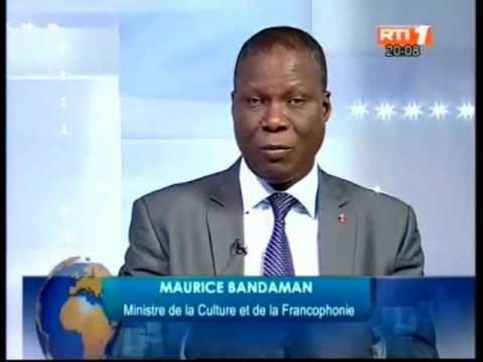 Salon du Livre: Le ministre de la culture Maurice Bandama est l'invité du journal télévisé