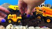 Mighty Machines on a Mission - Construction Vehicles Dump Trucks Excavators Bulldozer at jobsite