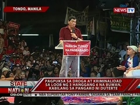 SONA: Tambalang Duterte-Cayetano, inilatag ang plataporma nila sa mga taga-Tondo