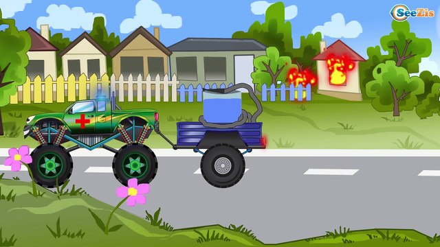 Arabalar çizgi filmleri. Ambulans, Kamyon ve Vinç — Akıllı arabalar. Çocuklar için arabalar