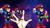 Finger Family Captain America | Dinosaurs Hulk Ironman Finger Family Children Nursery Rhymes