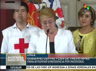 Chile: Bachelet anuncia plan para afrontar emergencia por incendios