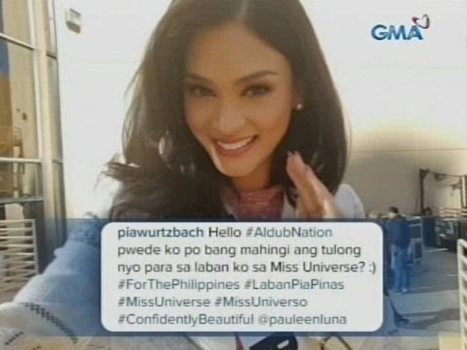 SAKSI: Pia Wurtzbach, pinasalamatan ang AlDub Nation