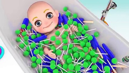 Learn colors Baby doll bath Playing time II - 3D Learn Colors & Play Part 2
