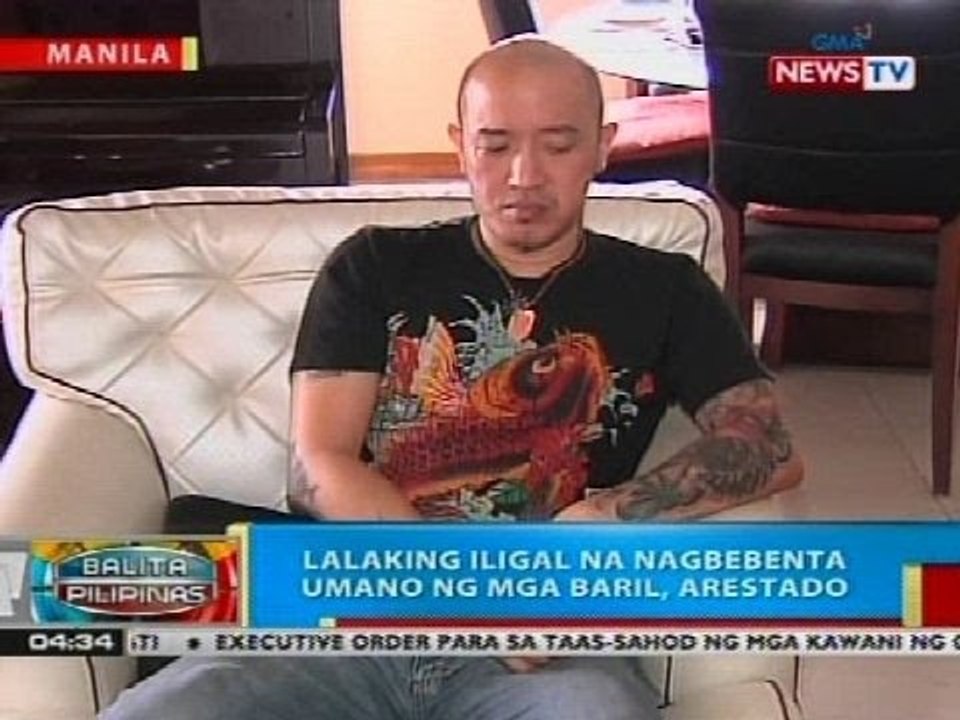 BP: Lalaking iligal na nagbebenta umano ng mga baril, arestado sa Maynila