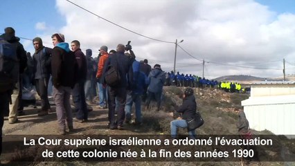 Evacuation d'une colonie emblématique en Cisjordanie