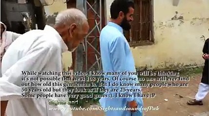 108 year old man in Gujar Khan Punjab Pakistan (English Subtitles)
