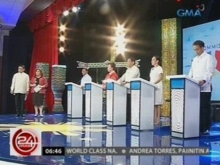 24 Oras: 5 kandidato sa pagka-pangulo, nakilatis din ang isa't isa sa debate